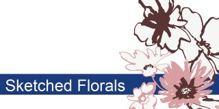 ‎ 

30 Disegni floreali abbozzati...